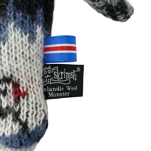 Skrimsli Plush Monster Toy Handmade in Iceland Knit Stuffed Animal Doll - Picture 4 of 10